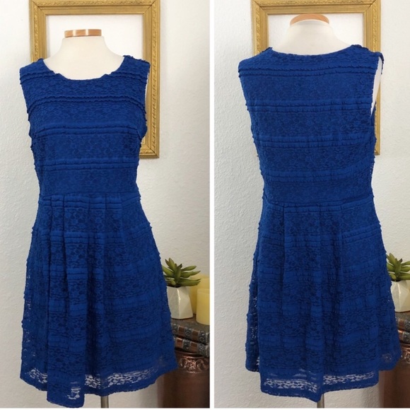 Enfocus Studio Dresses & Skirts - ⚡️5 for 25⚡️Enfocus Studio Blue Lace Stretch Dress